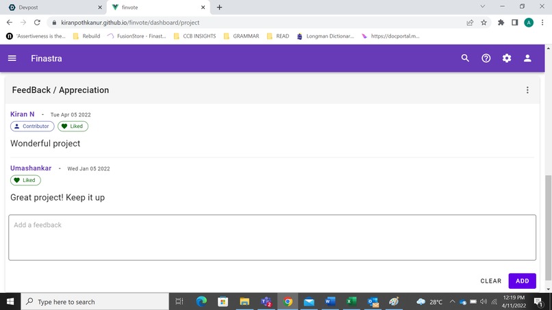 Finvote – screenshot 4