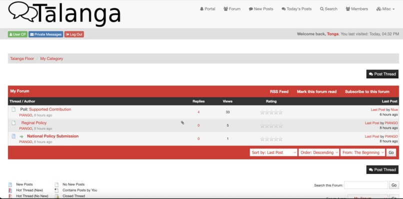 Talanga Plaform – screenshot 1