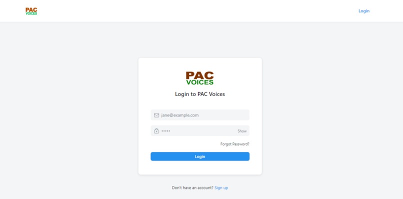 PAC Voices – screenshot 3