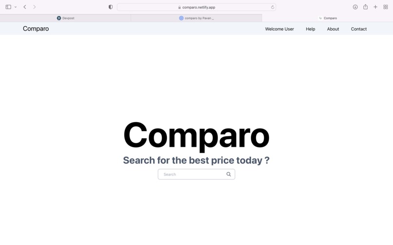 Comparo – screenshot 1