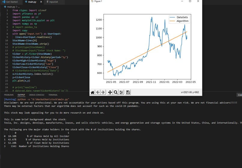 Stock Predictor – screenshot 1