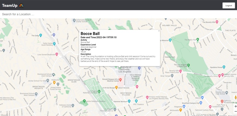TeamUp – screenshot 2