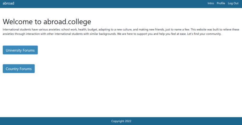 abroad.college – screenshot 1