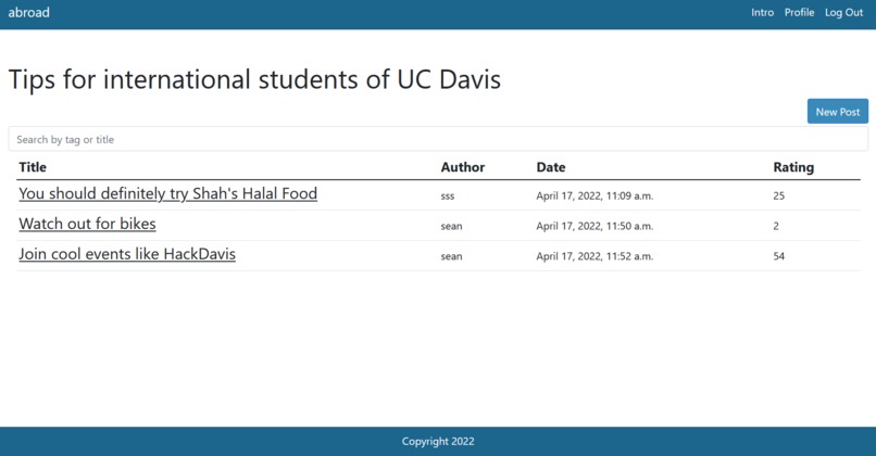 abroad.college – screenshot 3