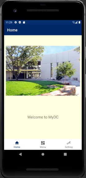 Davis DC food menu app – screenshot 1