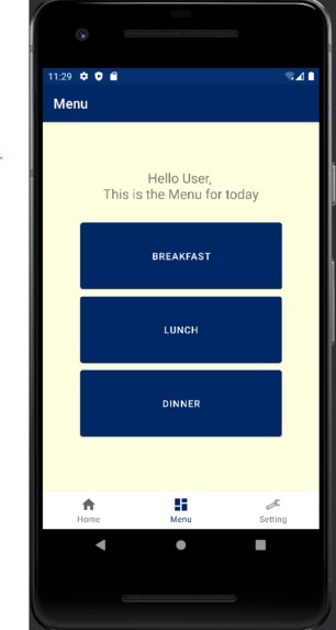 Davis DC food menu app – screenshot 2