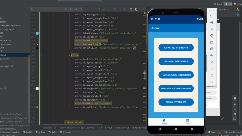 uIntern – screenshot 1