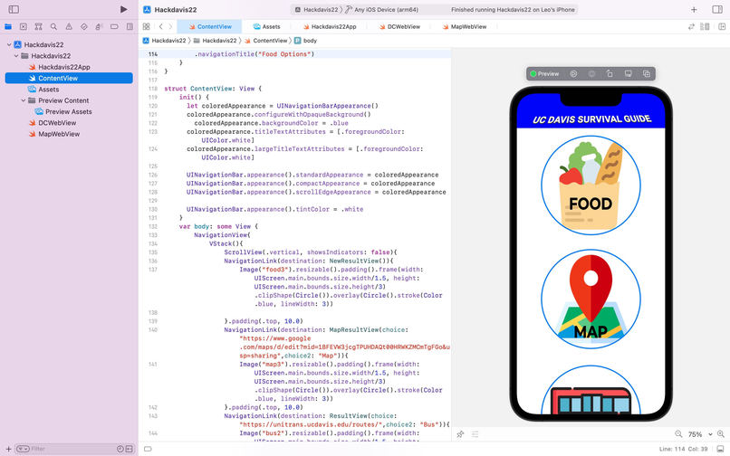 UC Davis Survival Guide – screenshot 1