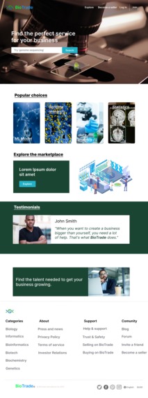 BioTrade – screenshot 1