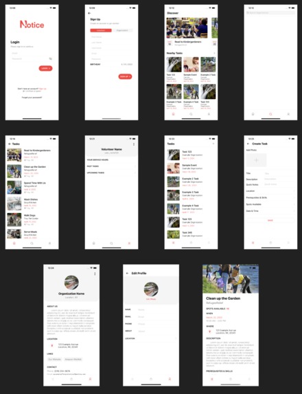 Notice Volunteer – screenshot 2