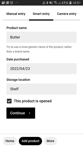 BestBefore – screenshot 2
