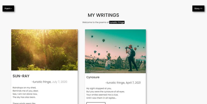 My Writings – screenshot 1