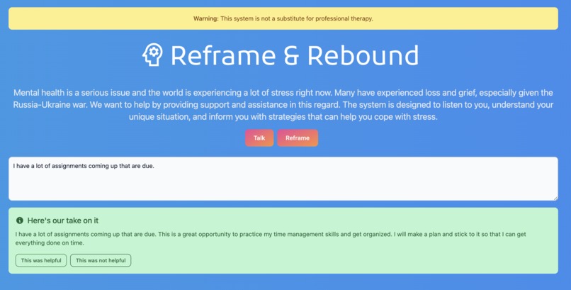 Reframe & Rebound  – screenshot 2