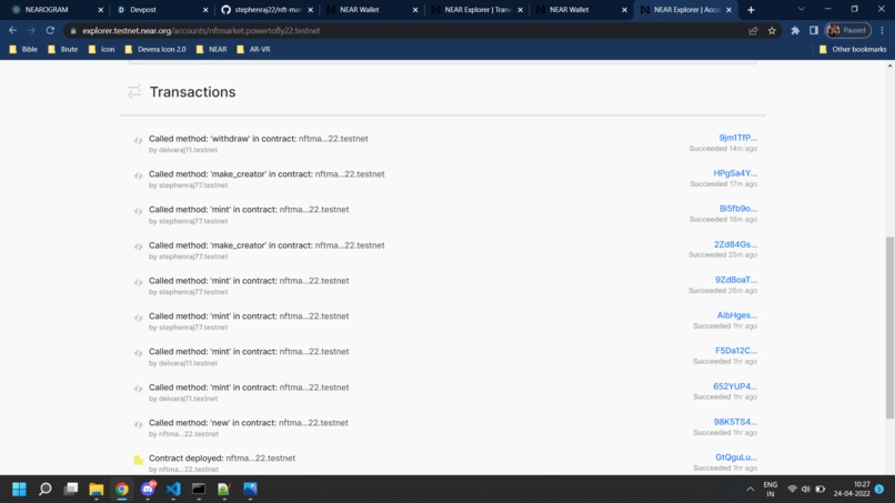 NEAR NFT-market place – screenshot 4