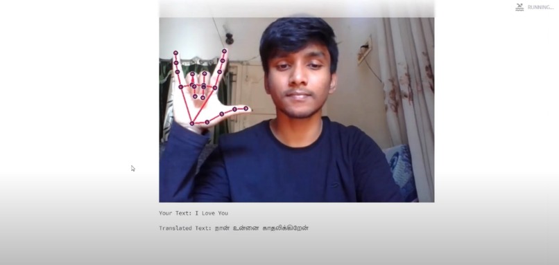 Indian Sign Language Translator – screenshot 1