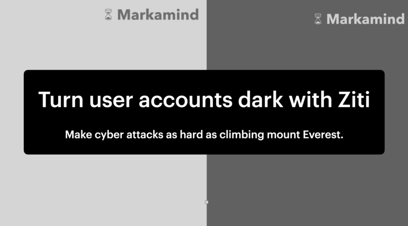Turn user accounts dark with Ziti – screenshot 1