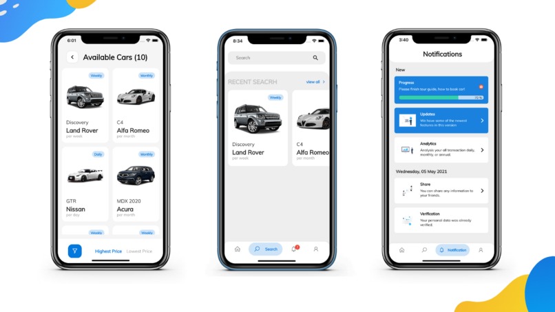 Car Rental - Mobile App (Android & iOS) – screenshot 2