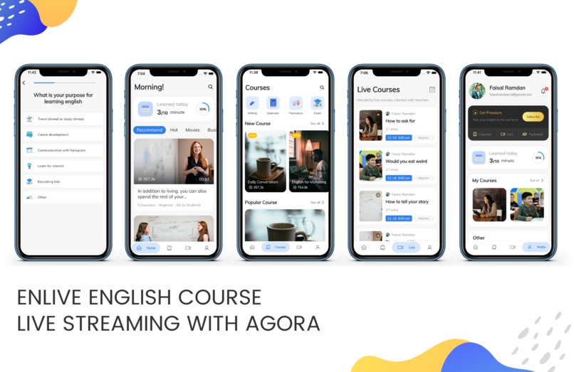 Enlive English Course Live Streaming With Agora – screenshot 1