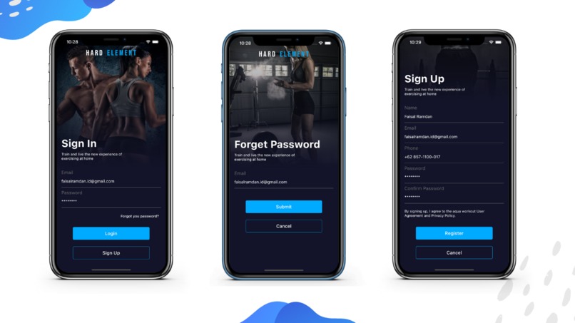 Workout fitness - Mobile App (Android & iOS) – screenshot 1