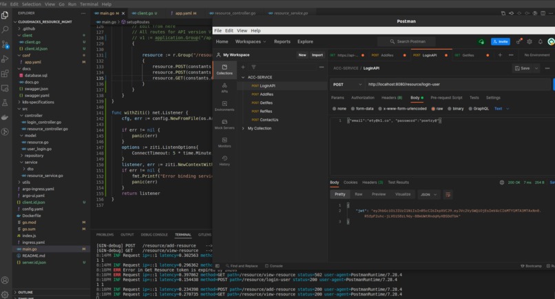 Resource Management APP – screenshot 1