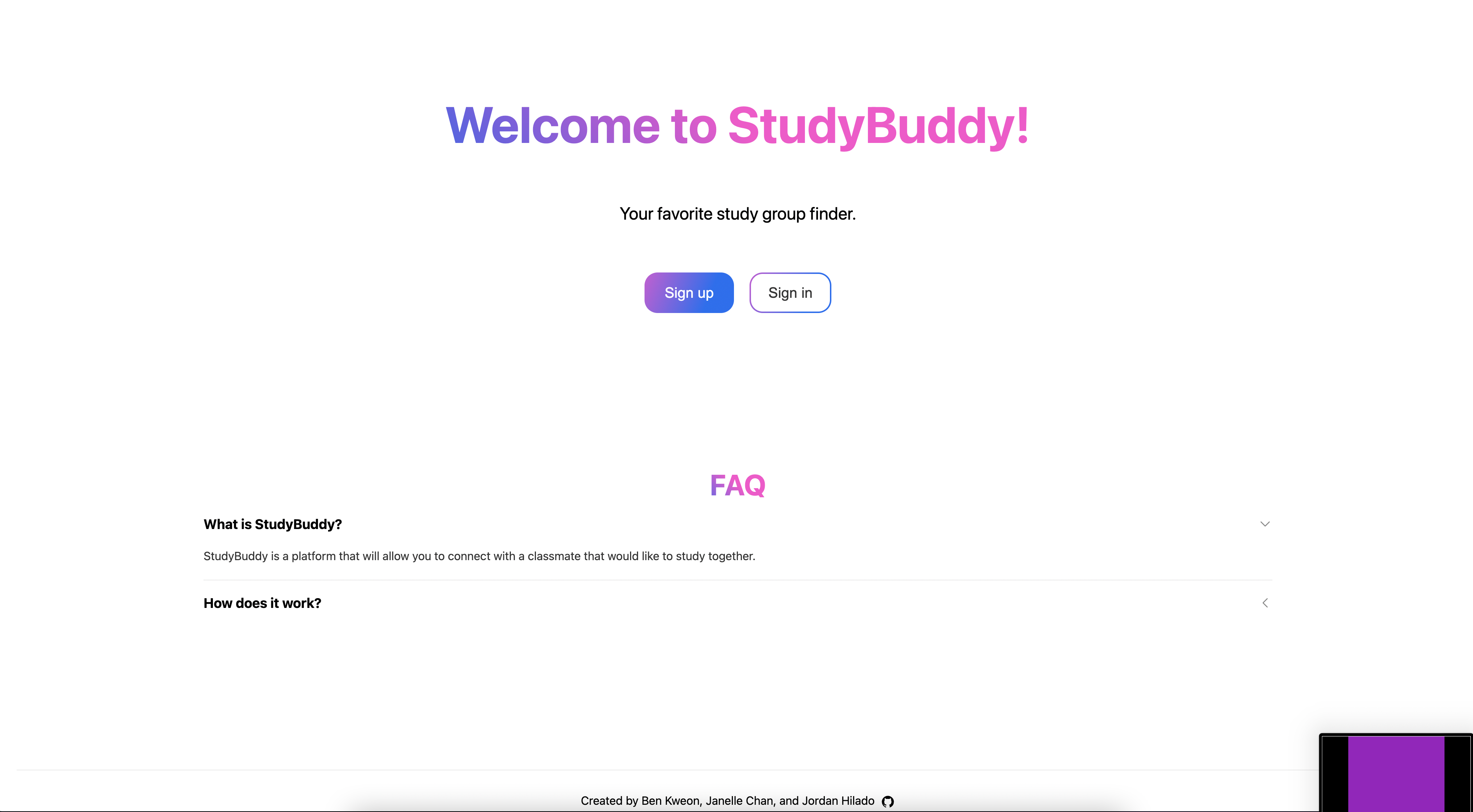 StudyBuddy Devpost