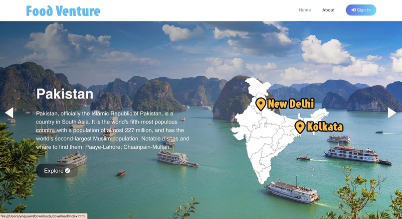 FoodVenture – screenshot 1