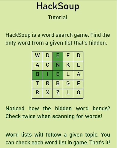 HackSoup – screenshot 2