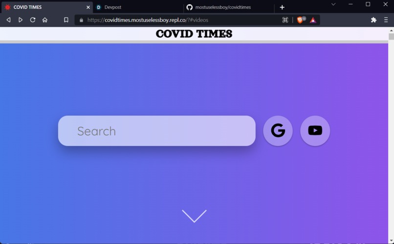 CovidTimes - HomePage for Covid Workers – screenshot 1