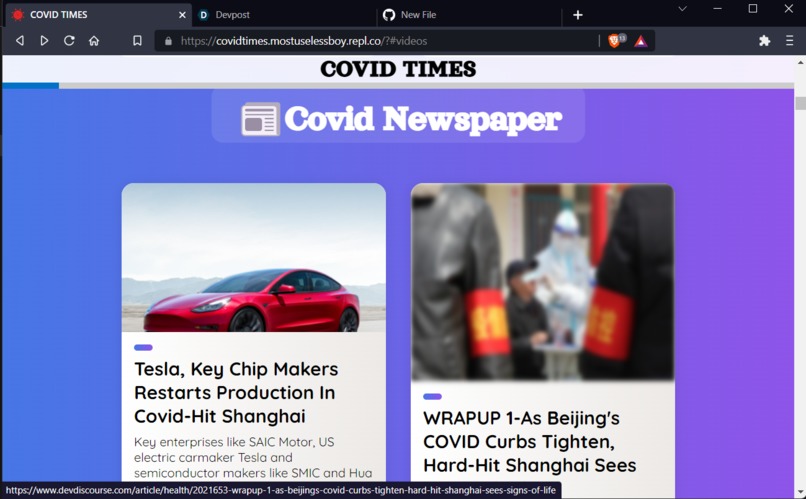 CovidTimes - HomePage for Covid Workers – screenshot 3
