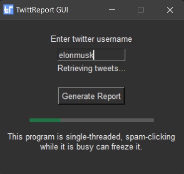 TwittReport – screenshot 3