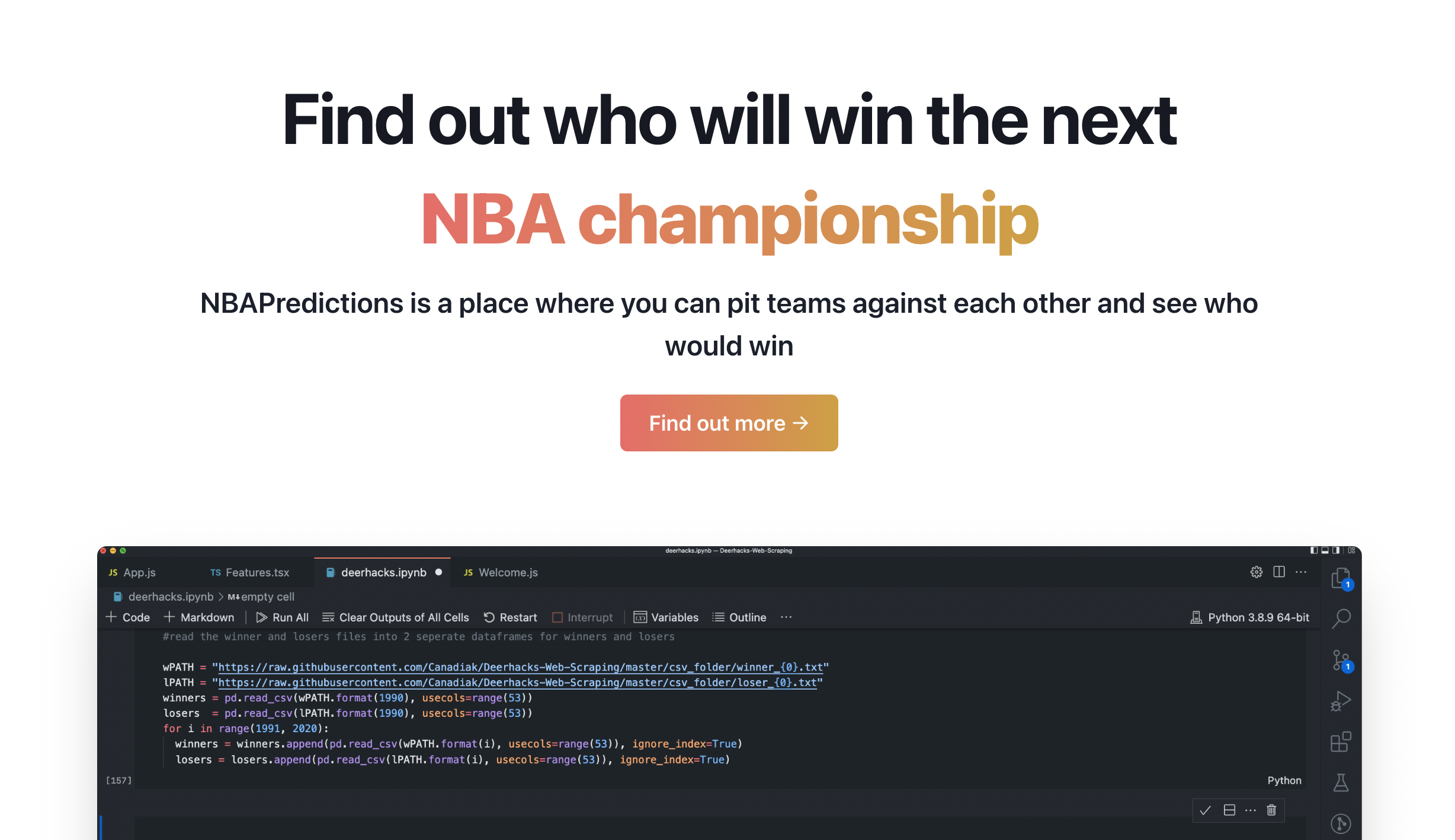 NBA Predictions Devpost