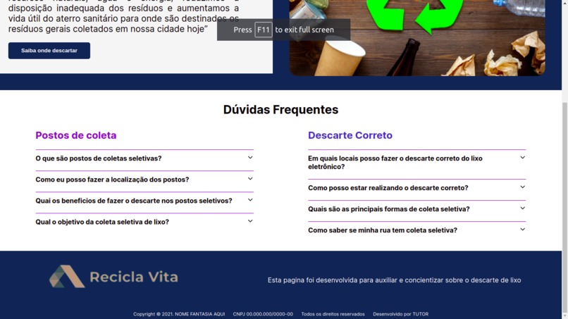 Recicla Vita - Equipe 40 – screenshot 2