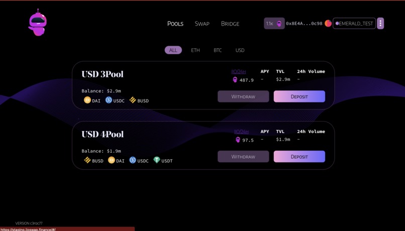 Jioswap.Finance – screenshot 2