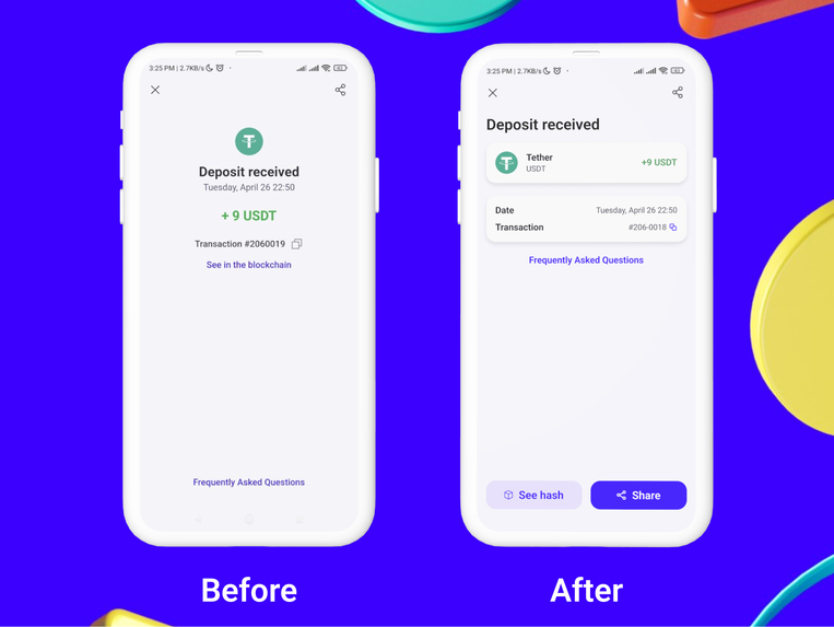  Belo App | Transaction Details Proposal – screenshot 2