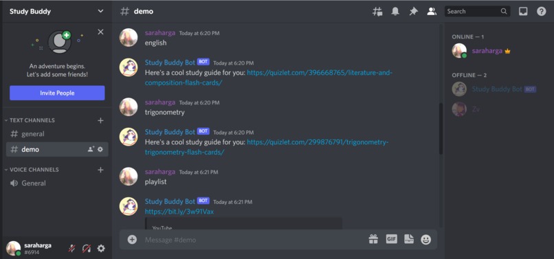 Study Buddy Bot – screenshot 3
