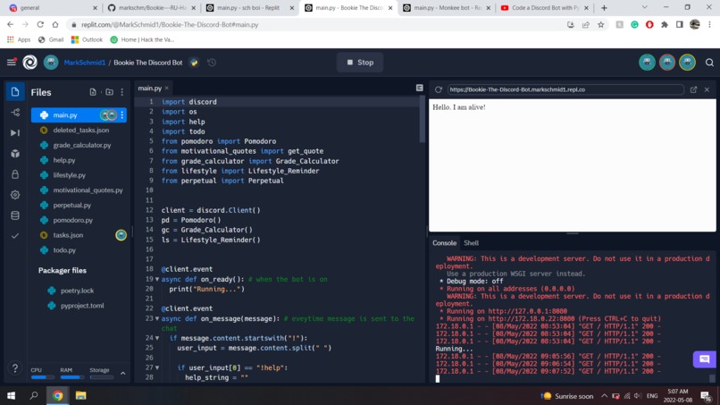 Bookie Bot – screenshot 2