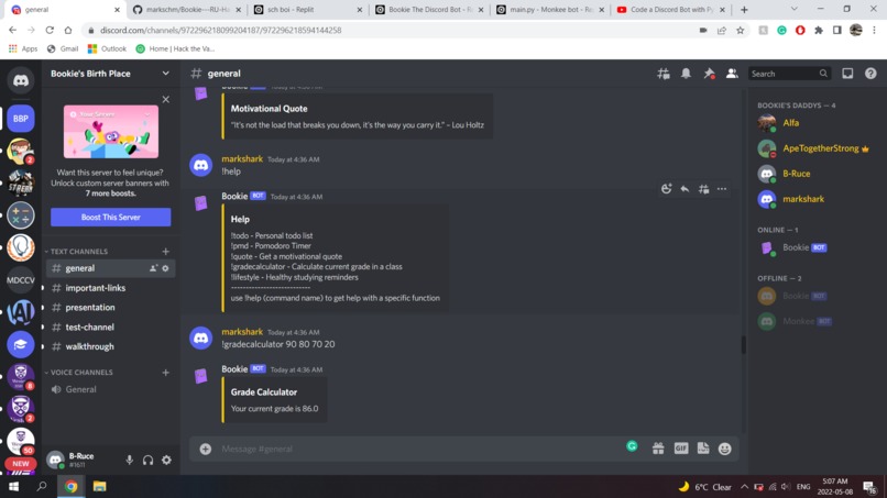 Bookie Bot – screenshot 3