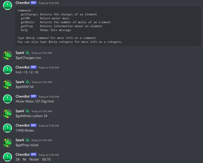 ChemBot – screenshot 1