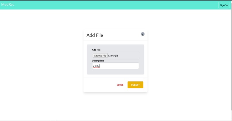 MedRec – screenshot 3