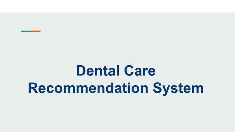 Dental Care Recommendations – screenshot 1