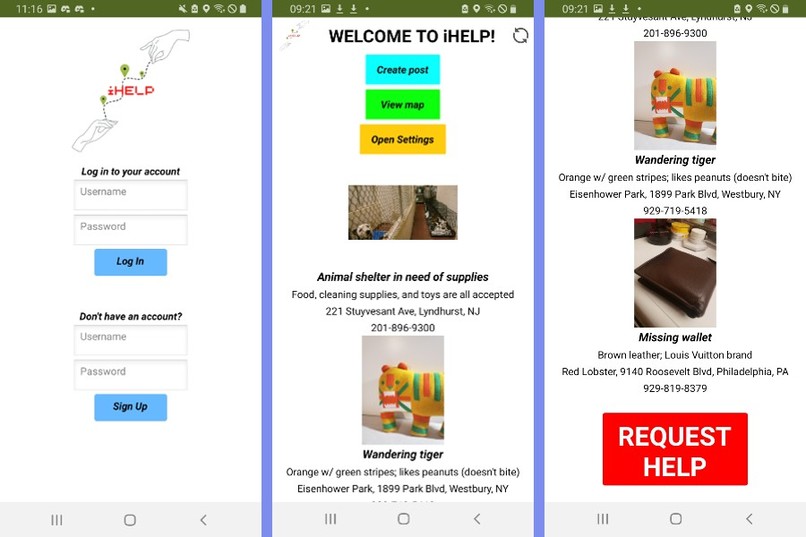 iHelp – screenshot 1