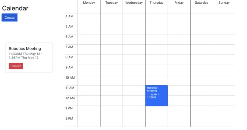 Calendar  – screenshot 2