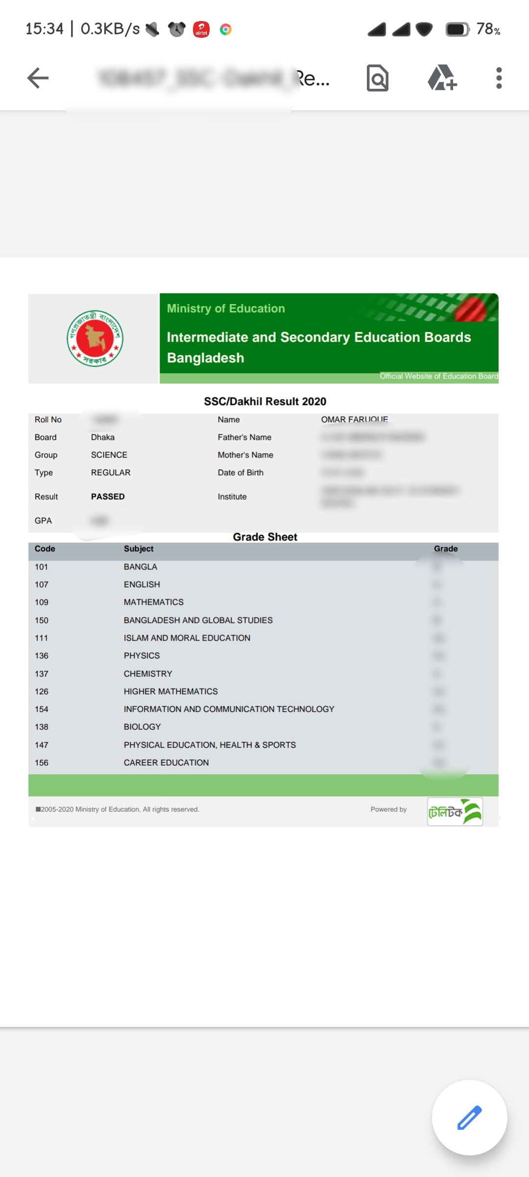 EducationBoardResults Devpost