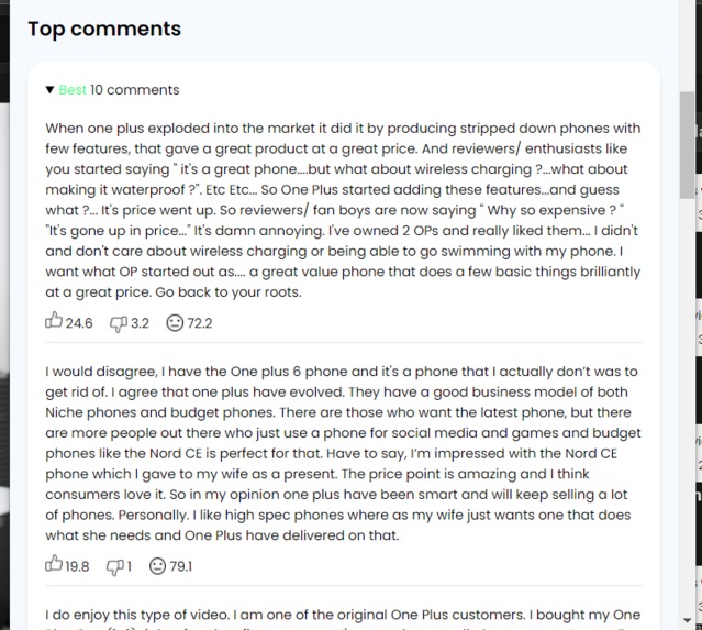 Comments Analyzer – screenshot 4