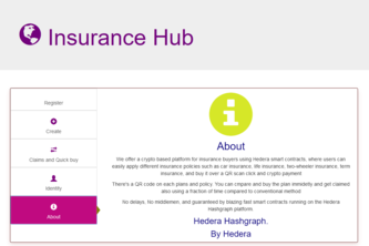 Hedera blockchain-based insurance claiming
