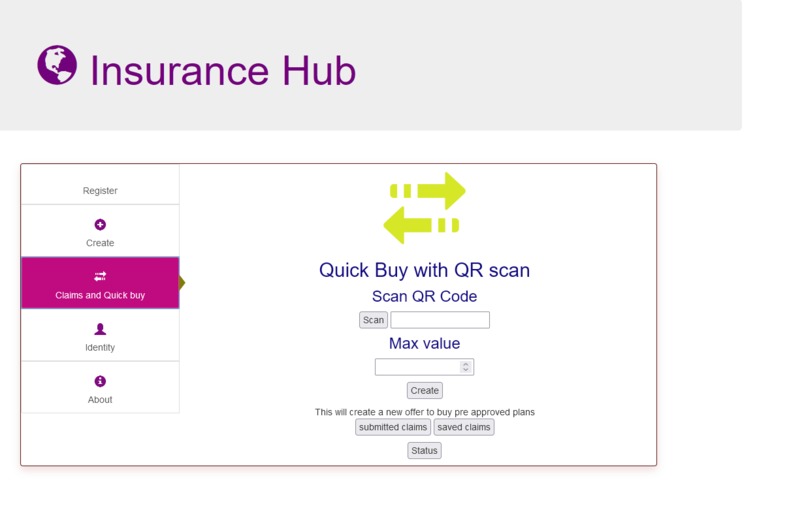 Hedera blockchain-based insurance claiming – screenshot 4