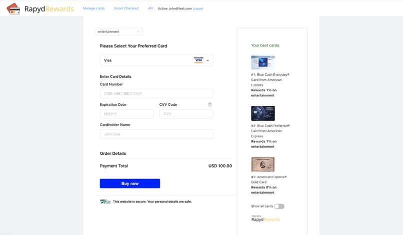 RapydRewards – screenshot 7