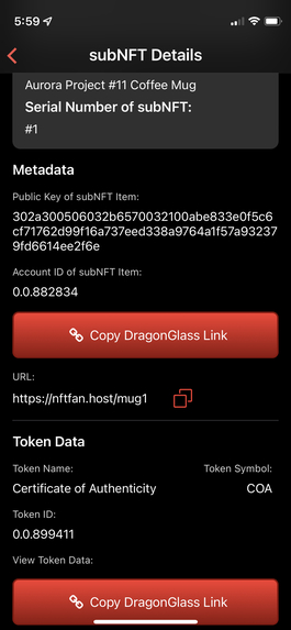 NFT Fan Club for Hedera: Aurora Project – screenshot 4