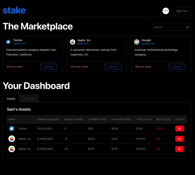Stake – screenshot 2