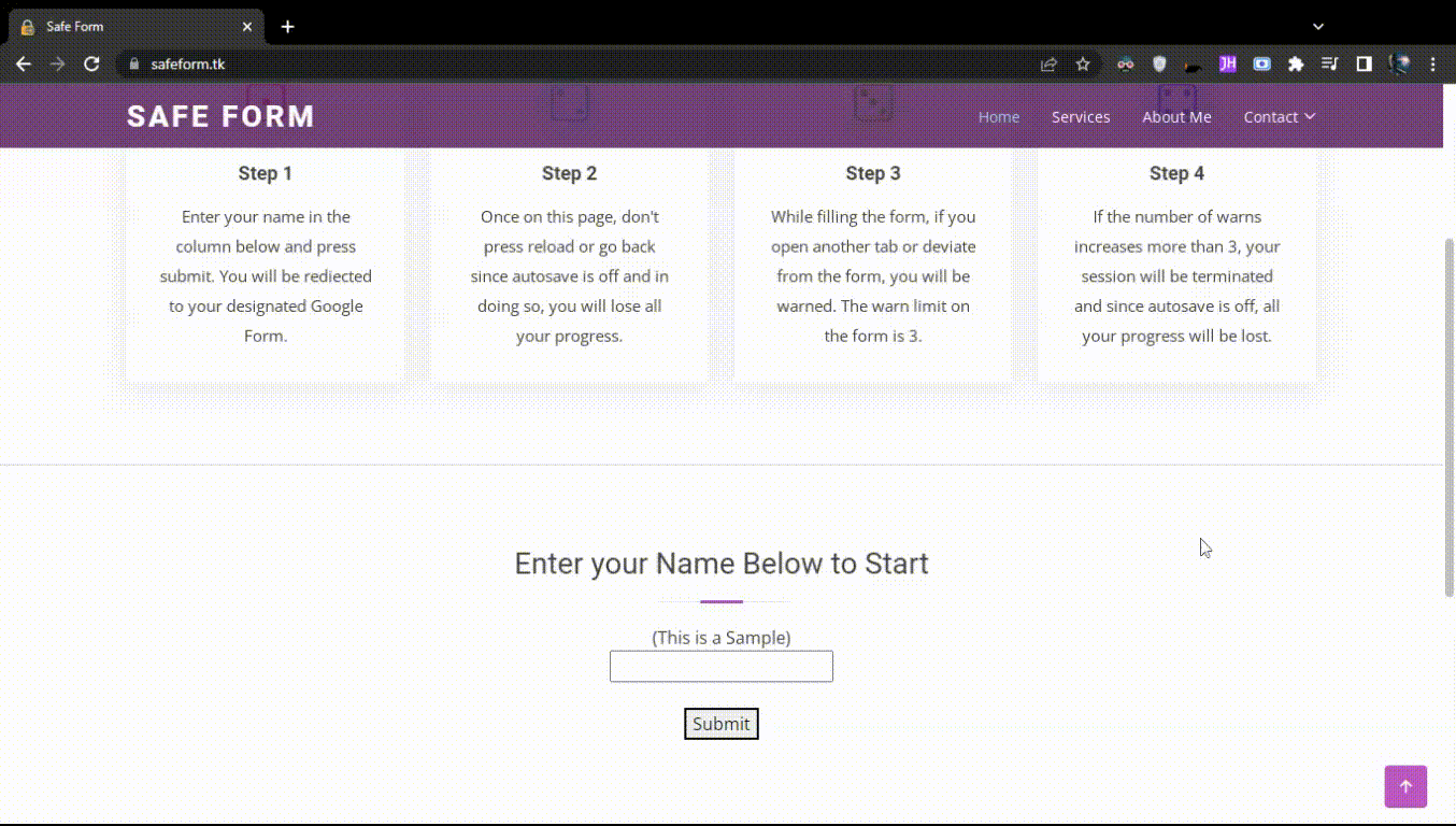 Safe Form | Devpost